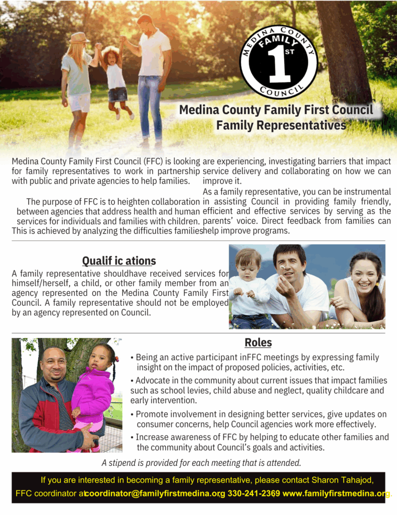 family representative flyer october 2025